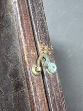1800s picture frame Gold Foil lining Glass photo negative in fair condition H5