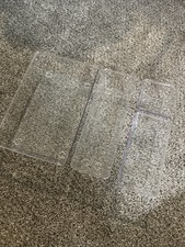 4 Pack Clear Drawer Organizer Set, Acrylic Drawer Storage Trays, Storage Bins...