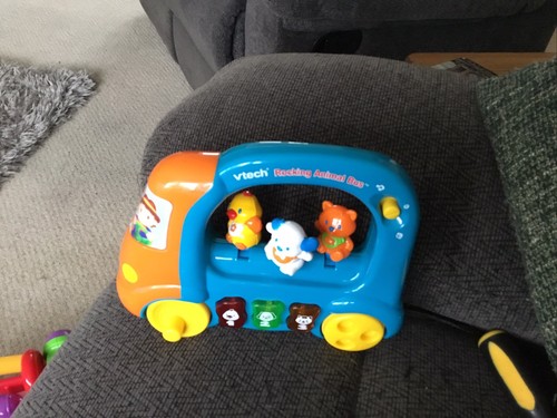 VTech Rockin Animal Bus Educational Toy Musical Rare