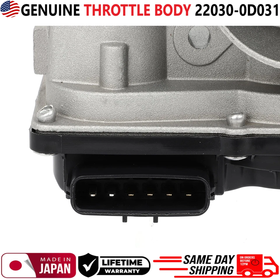 Cuerpo de acelerador GENUINO para Toyota Corolla Matrix 2005-2008 1,8 L I4, 22030-0D031 Foto 3 de 4