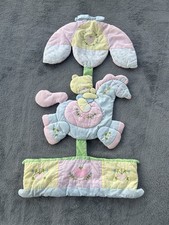 Vintage House Of Hatten Baby Nursery Soft Wall Hanging Bear On Carousel Decor