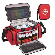 OUUTMEE Medicine Storage Bag, Pill Bottle Organizer with Portable Small Pouch...