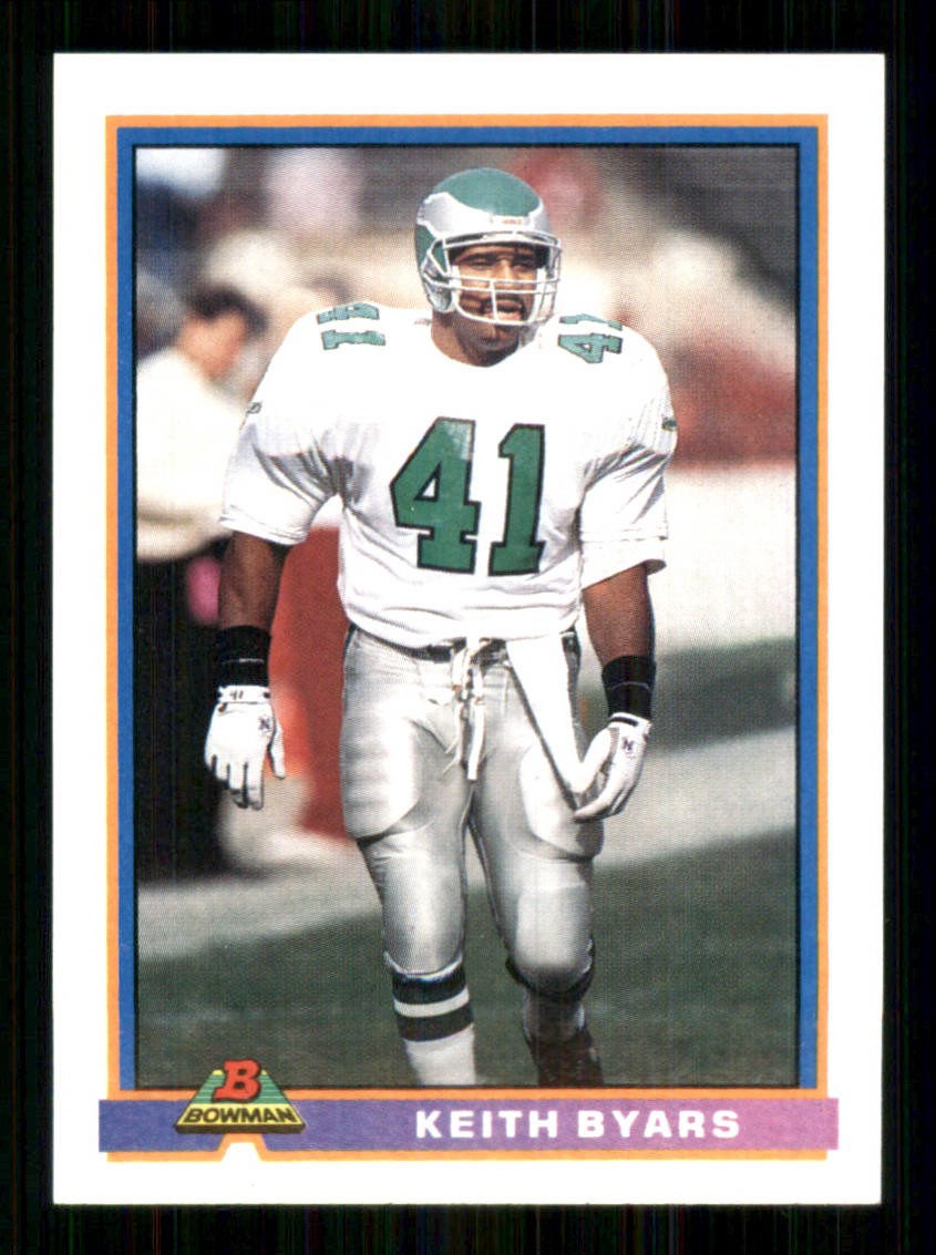 1991 Bowman #398 Keith Byars Philadelphia Eagles 59191