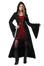 Brand New Hooded Vampire Dress Adult Costume