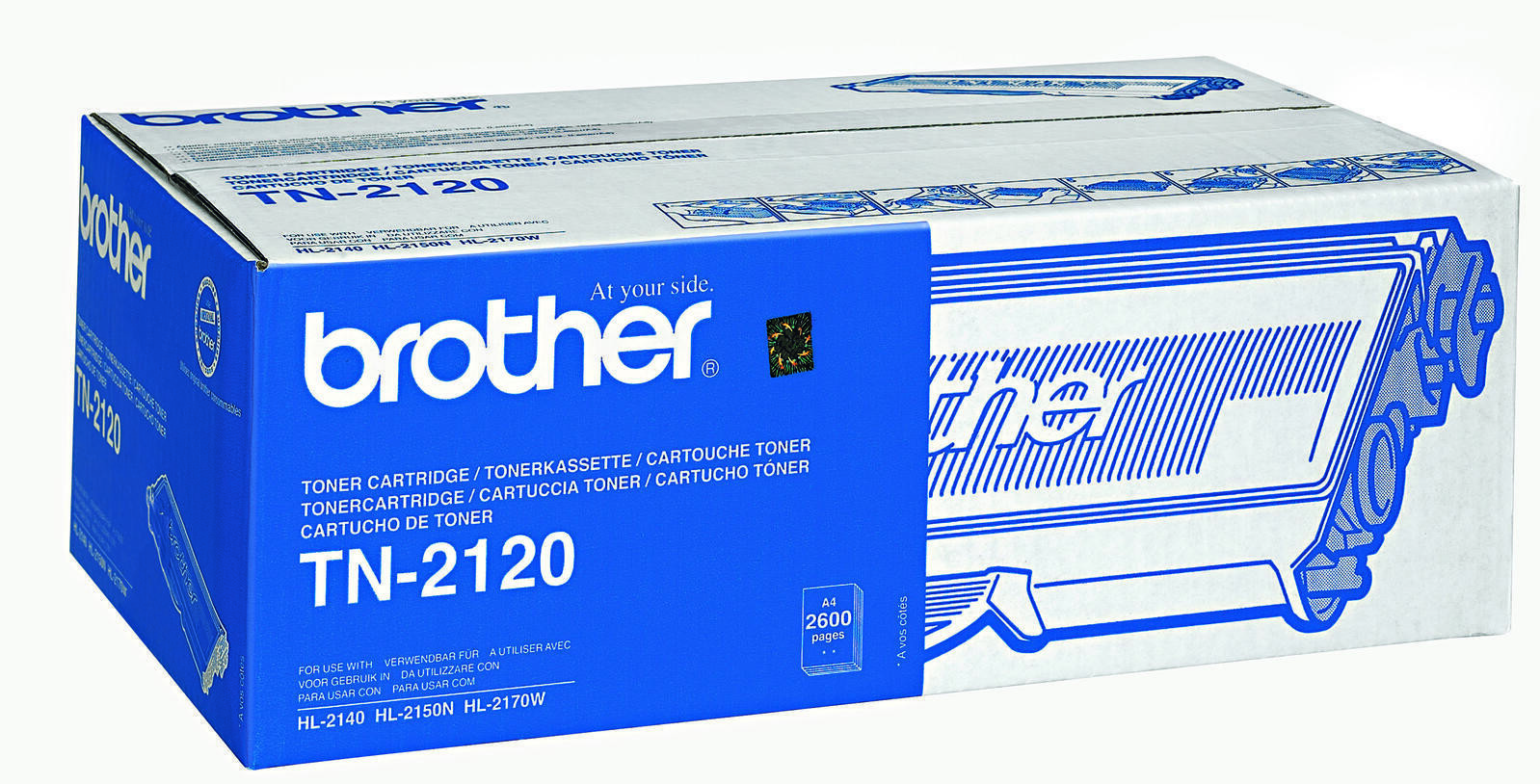 Оригинальный тонер Brother TN2120 schwarz 2600 мл TN-2120 18390₽