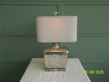 MOLINARA 28 MERCURY GLASS TABLE LAMP PLATED N...