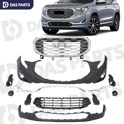 #ad #ad For 2018 2021 GMC Terrain Front Bumper Grille Set w Chrome Grill Trimamp;Fog Light $278.95