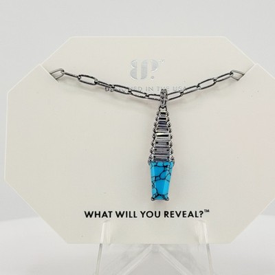 Bomb Party December Necklace ''Radiance Is The Point'' Turquoise on Hematite
