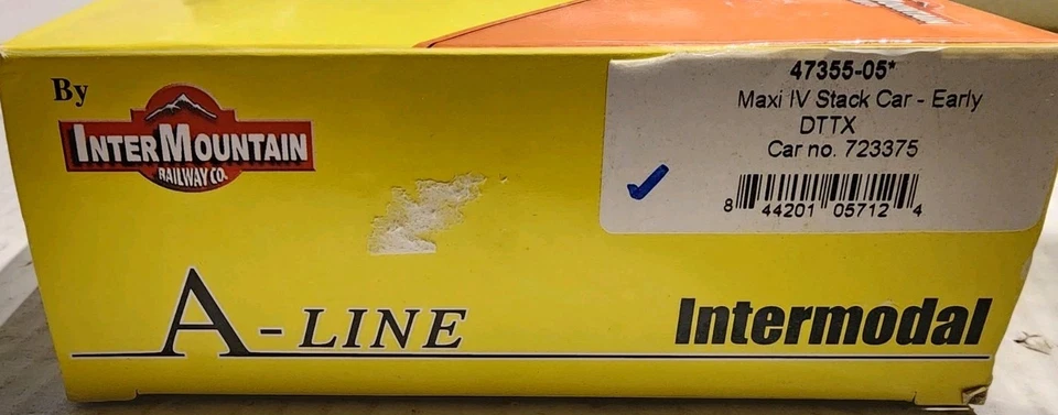 A Line By InterMountain HO Scale Maxi IV Stack Car DTTX #723375 - Image 3 of 3