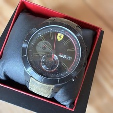 Scuderia Ferrari Red Rev Evo Men's Watch with Box Excellent Condition