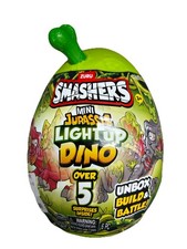 ZURU Smashers Mini Jurassic Light up Dino Dinosaur Mystery Egg Surprises Inside