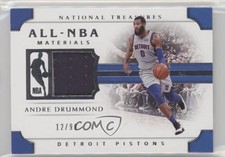 2018-19 Panini National Treasures All-NBA Materials 12/99 Andre Drummond iw2