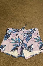 SheIn Women s Tropical Floral Shorts Multicolor Size L Polyester Pull On