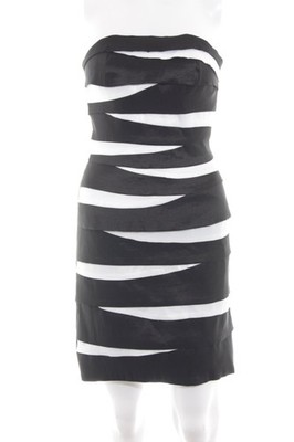MAGIC NIGHTS Cocktailkleid Damen Kleid Gr. DE 36 schwarz-weiß Elegant