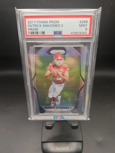 2017 Panini Prizm Rookie Patrick Mahomes II #269 Silver Prizm (RC) PSA 9 Chiefs
