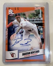 2024 Topps Big League - Electric Orange Foil Autographs Brayan Rocchio #BEO-BR 