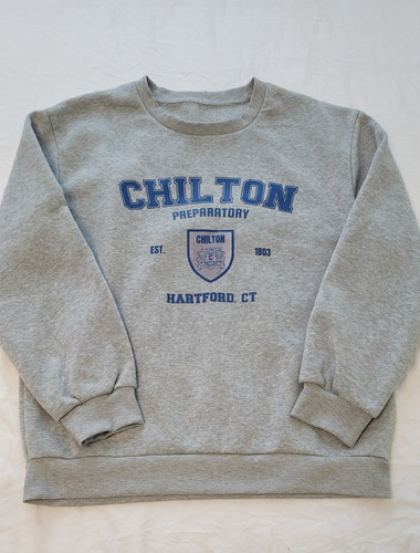 Chilton Preparatory school- women's Medium Gray School-Sweatshirt