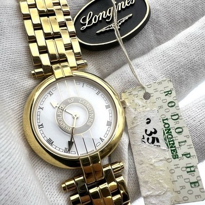 Armbanduhr Longines By Rodolphe Swiss Made Design aus Quarz Vintage NOS 579.005
