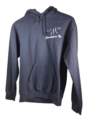 Canandaigua NY Womens Black Pullover Hoodie Small Petite Finger Lakes