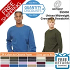 ? Independent Trading Co. Unisex Midweight Crewneck Sweatshirt Up To 3XL SS3000