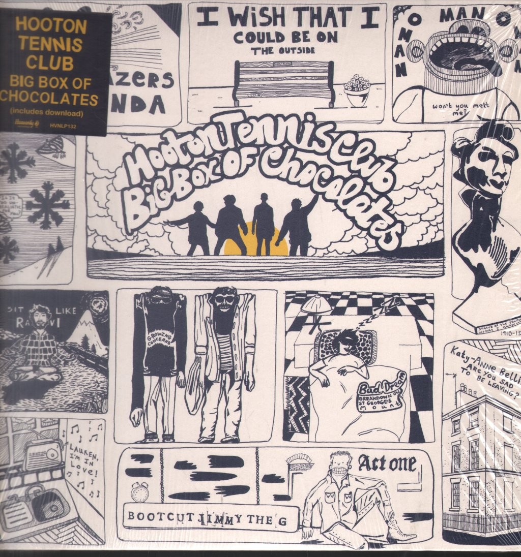 Hooton Tennis Club Big Box of Chocolates LP vinyl Europe Heavenly 2016 yellow