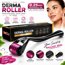 Derma Roller for Hair Beard Facial Skin Face Body Scalp 540 Titanium Microneedle