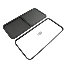 48"X22" Horizontal Slider RV Window Tempered Glass For Cargo Trailer RV W/Screen