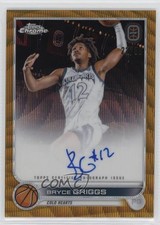 2022 Chrome OTE Overtime Elite Gold Wave Refractor 22/50 Bryce Griggs Auto a8r