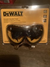 DEWALT CONCEALER DUAL MOLD GOGGLE DPG82-11C UVA 99.9 ANTI-FOG Z87.1