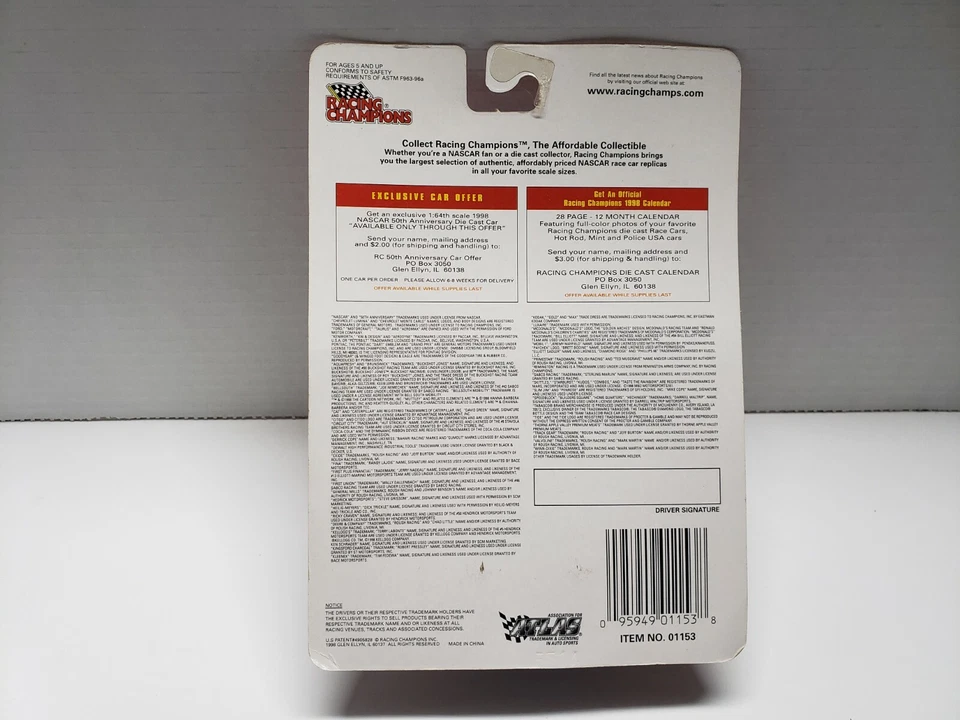 Chevy Monte Carlo Racing Champions 50 aniversario NASCAR Steve Grissom 41 Foto 2 de 2