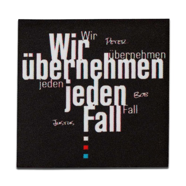 Die Drei ??? Etikett - AufnäHer, BüGelbild, AufbüGler, GrößE: 6,7 X 6,8 Cm-image
