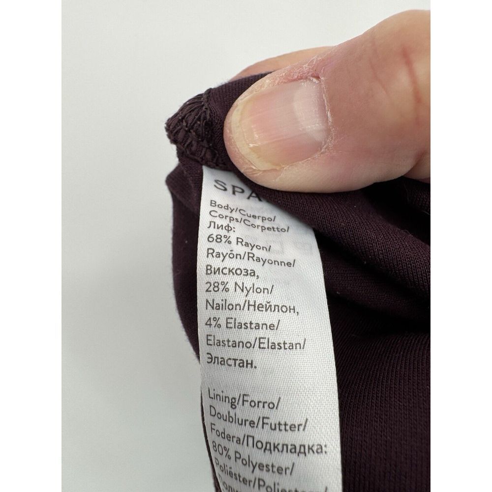 Spanx Ankle Ponte Split Hem Legging Burgundy Wome… - image 5