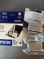 EPSON T026 201 Ink Cartridge in Black  1 PC & S20191 Color 2 PCS. 3 CARTRIDGES!