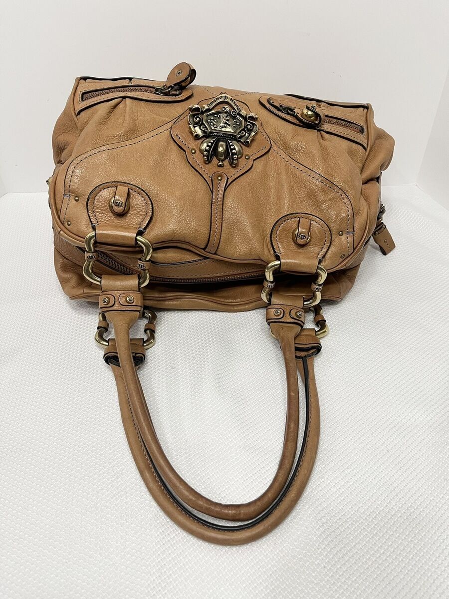 Vintage Juicy Couture Handbag Y2K Hobo Leather Crown Scottie Vintage Juicy Couture Handbag Y2K Hobo Leather Crown Scottie