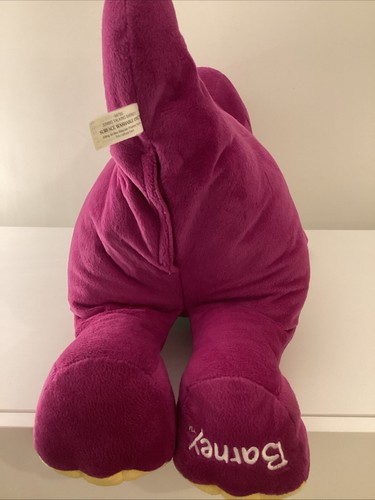 Jumbo Talking Barney Plush Hug Purple Dinosaur 2001 Fisher Price ***WORKING*** - Picture 10 of 22