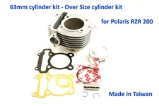 fits RZR200 over size 63mm Cylinder Kit for Polaris RZR200 TW