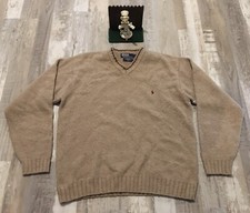 Vintage Polo Ralph Lauren Mens Sz L Alpaca Wool Blend Pullover Knit Sweater NICE