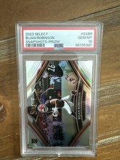 2023 Panini Select Snapshots Rookie Silver Prizm Bijan Robinson RC PSA-10