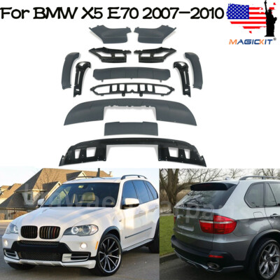 For BMW X5 E70 M Sport 07-13  Full Body Kits Rear Bumper Diffuser Front Splitter