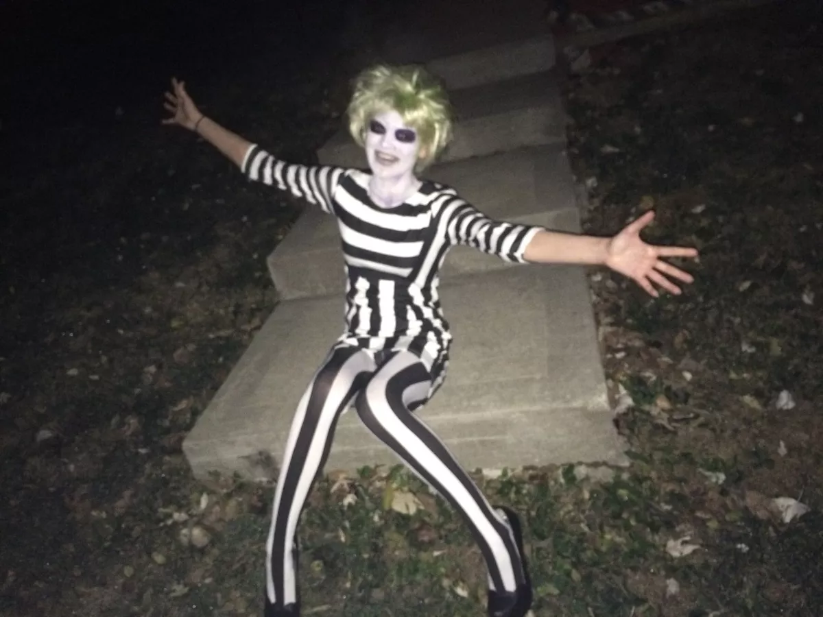 Beetlejuice costume womens deals