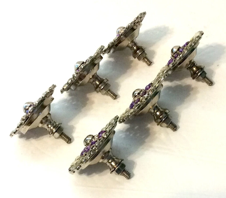 6 - Perillas de tirador de cajón de diamantes de imitación - 1-7/8" de diámetro Foto 4 de 4