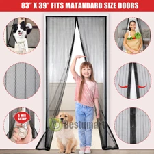 Puerta Magnetica Con Mosquitero 39x83 Cortina De Malla Magnética Para Mosquitos