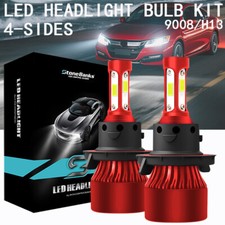 H13 9008 LED Headlight Bulbs Kit 10000W 1000000LM Hi/Lo Beam Super White Bright