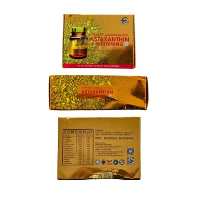 Phyto Astaxanthin Plus 30 caps Original Ship Frm Malaysia Glowing Skin New