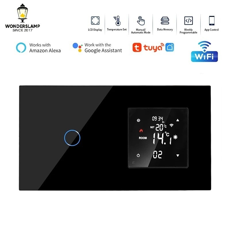 Wifi Smart Thermostat Touch Switch Electric Floor Heating Water Boiler Control-image
