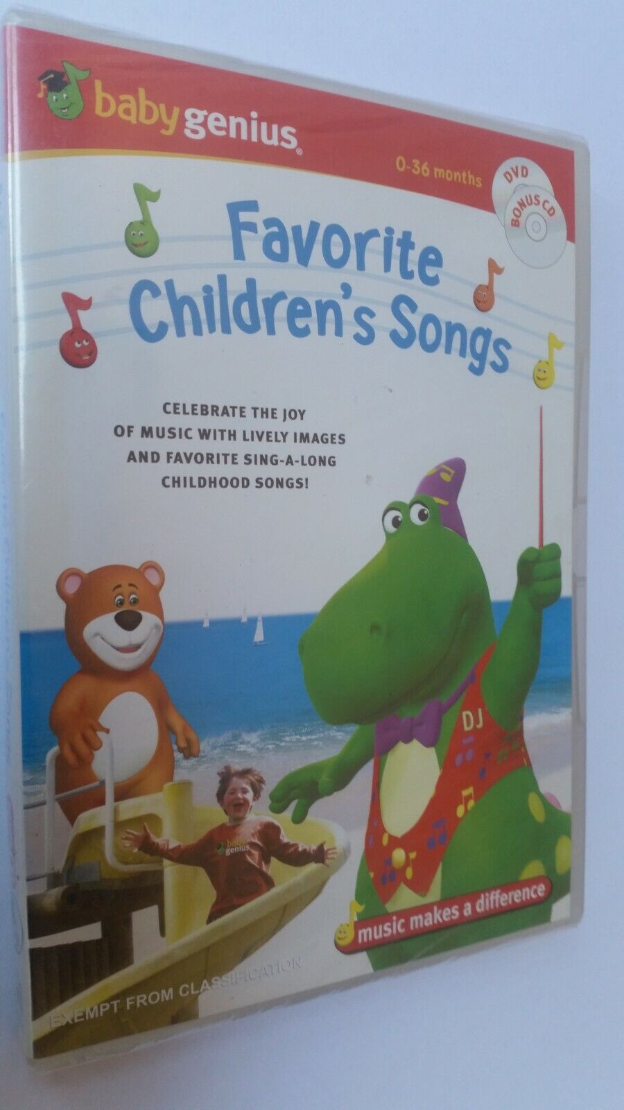 Baby Genius Favourite Children's Songs DVD & CD NTSC Region 1 New & Sealed (#06)