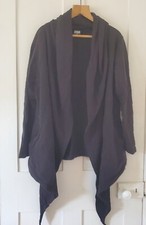 Urban Classic Woman Cotton Waterfall Casual Black Basic Jacket Xxl