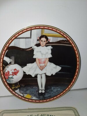 New~ Norman Rockwell Collector Plate ~SITTING PRETTY~ MIB  w/Certificate~ NICE!!