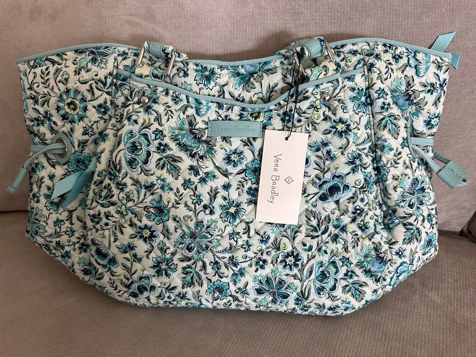 Vera Bradley Cloud Vine Glenna Satchel eBay