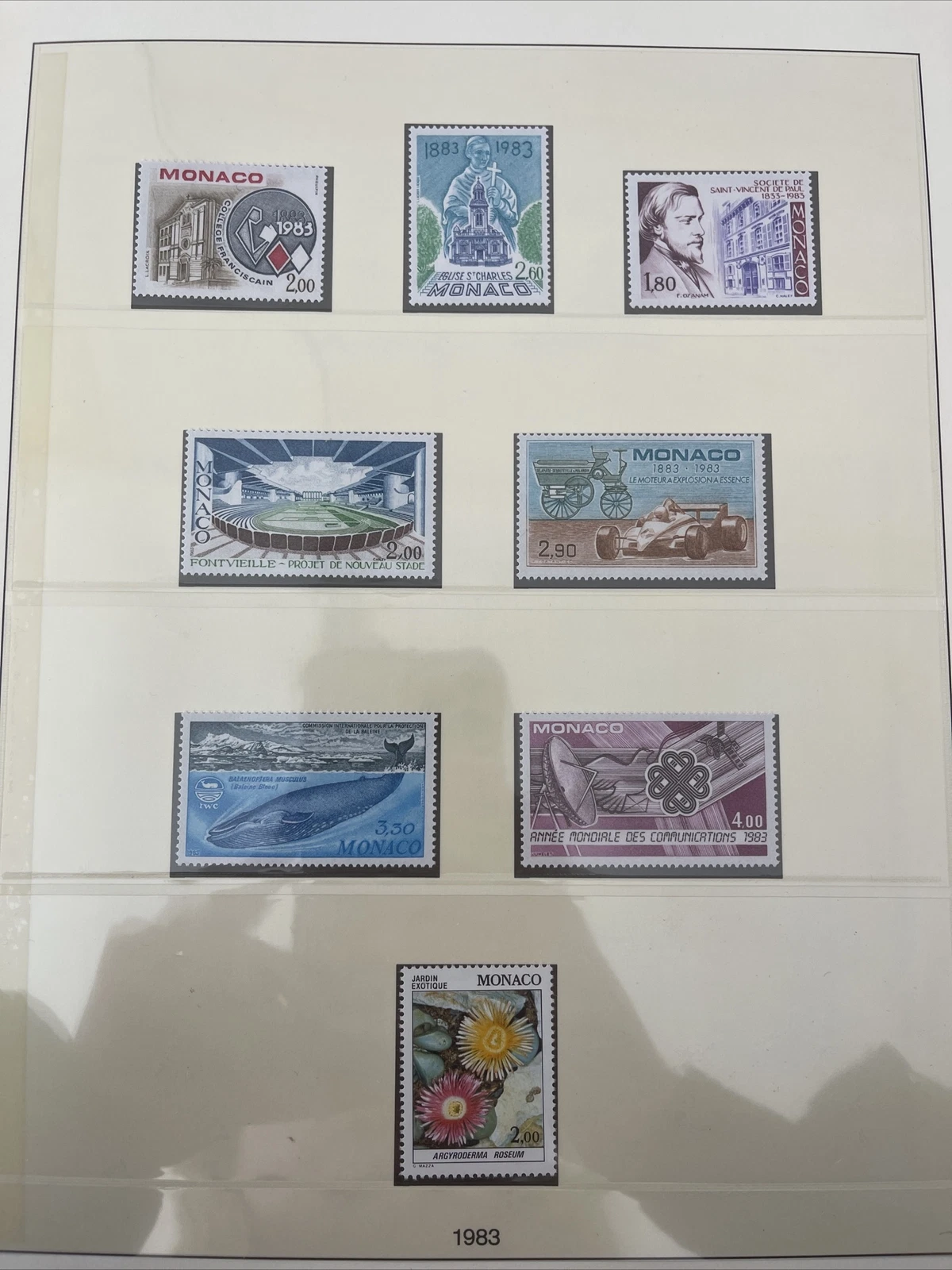 Timbres Monaco Neuf Lindner No.186 1983 Page 110